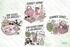 Funny Summer Vibes Clipart Product Image 1