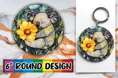 Joyful Car Coaster Round Design, Animals Product Image 1