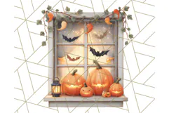 Halloween Neighborhood Clipart PNG for Trick or Treat Product Image 5
