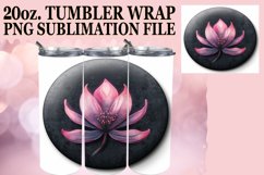 Spring Denim Floral Tumbler Wrap 20oz Product Image 1