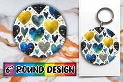 Sweet Keychain Designs for Gifts PNG, Heart Product Image 1