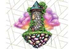 Bright Floating Island PNG Clipart for Fantasy Worlds &amp; Maps Product Image 5