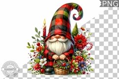 Christmas Gnome Sublimation - Clipart PNG Design Product Image 1