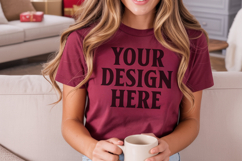 Christmas Comfort Colors 1717 Cumin T-Shirt Mockup Real Product Image 1
