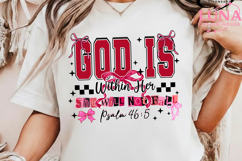 God Is Within Her She Will Not Fall, Coquette Christian Png Product Image 5