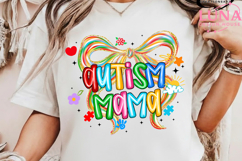 Autism Mama Png, Autism Awareness Png, Coquette Autism Png Product Image 4