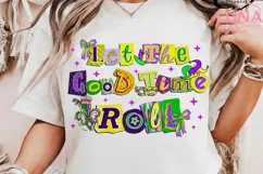 Let The Good Times Roll png, Mardi Gras Bow Fleur De Lis Png Product Image 4