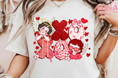 Cupid XOXO Valentine Png, Preppy Valentines Day Png Product Image 5