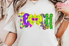 Preppy Teacher Marid Gras Coquette Bow Png, Mardi Gras Teach Product Image 4