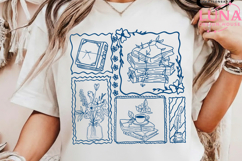 Just one more chapter PNG, books and coffee png Product Image 4