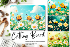 Flower Cutting Board Kitchen Chopping Board Sublimation_41 Product Image 1