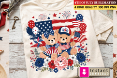 Patriotic Boots &amp; Bow | Independence Day Clipart Product Image 2