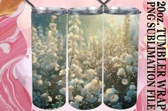 15x Watercolor Botanical Tumbler Wrap Bundle PNG, Spring Product Image 10