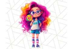 Teen Girl Clipart PNG, Fun Character Illustration Product Image 5