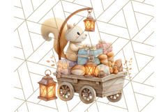 Acorn Village Clipart PNG, Fall Animal Png Product Image 5
