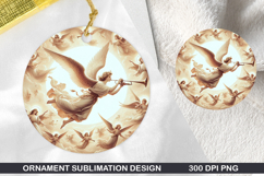 Angel Stained Glass Ornament PNG, Digital Download File Product Image 1