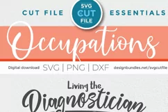 Diagnostician svg - living thediagnostician life svg file Product Image 5