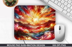 Mouse Pad Sublimation, Summer Mouse Pad PNG Design Product Image 1
