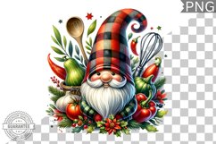 Christmas kitchen Gnome Sublimation - Clipart PNG Design Product Image 1