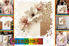 Vibrant TSHIRT Designs PNG, Leopard Prints Product Image 1