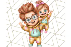 Father's Day Clipart PNG, Funny Dad Cartoon Clip Art Product Image 5