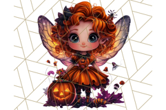Halloween Fairy Clipart PNG, Cute Chibi Fairy Art Clip Art Product Image 5