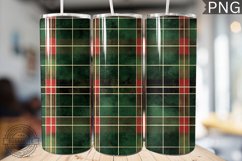 Green Christmas Plaid Tumbler Wrap -High Quality 300 Dpi Product Image 1