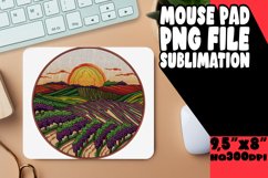 Scenic Sublimation Landscape Mouse Pad PNG Product Image 1