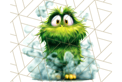 Quirky Monster Clipart PNG, Funny Spooky Creatures Product Image 5