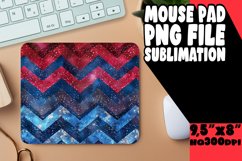 Sparkly Glitter Stripe Mouse Pad with Colorful Art Product Image 1