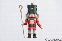 Cute Nutcracker Watercolor Clipart PNG Product Image 1