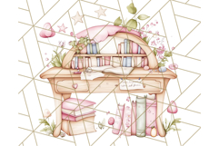 Bookish Fairy PNG Clipart, Whimsical Reading Elements Png Product Image 5