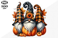 Halloween Gnomes Sublimation - Clipart PNG Design Product Image 1