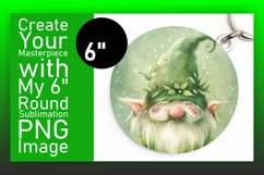 Whimsical Wilderness: Watercolor Gnome Circle Design Design Product Image 1