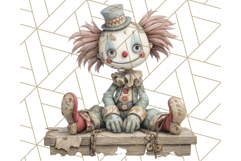 Creepy Dolls Clipart PNG Haunted Toy Characters Product Image 5