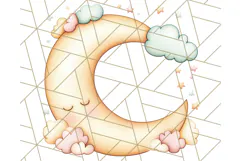 Pastel Plushie Rainbow Clipart PNG, Nursery Baby Animals Png Product Image 5