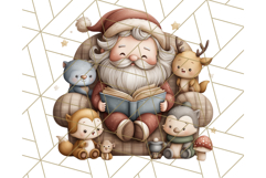 Storybook Santa &amp; Friends PNG Clipart, Christmas Png Clipart Product Image 5