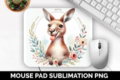 Kangaroo, Cute Animal Mouse Pad PNG, Animal Lover Gift Product Image 1