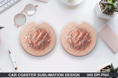 Car Coaster Sublimation| Coaster PNG Design Product Image 1