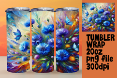 VIBRANT 20oz Tumbler Artwork for Gifts , Flowers Product Image 1