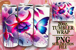 JOYFUL ESCAPES 20oz TUMBLER WRAP, Butterfly Product Image 1