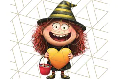 Monster Kids Clipart PNG, Cute Halloween Costume Art Product Image 5