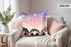 Happy New Year PNG Pillow, Festive New Year's Eve 2026 PNG Product Image 1
