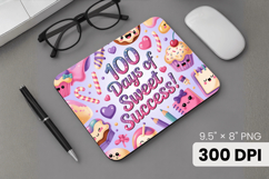 100 days of school Mouse Pad, Teacher PNG Sublimation Design Product Image 1