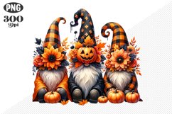 Halloween Gnomes Sublimation - Clipart PNG Design Product Image 1