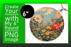 Vintage Floral Round Sublimation Gallery Product Image 1