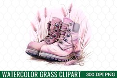Watercolor Grass Clipart Product Image 1