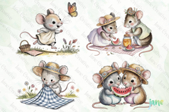 Picnic Mouse Sublimation Clipart Product Image 1