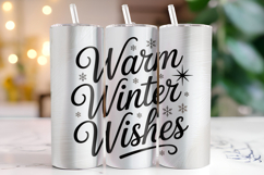 Warm Winter Wishes Svg | Christmas Svg | Svg Cut Files Product Image 1