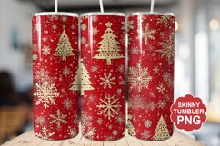 Christmas Red Tumbler | Christmas Tumbler Wrap Product Image 1